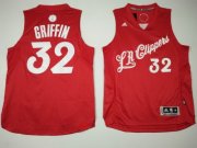 Wholesale Cheap Men's Los Angeles Clippers #32 Blake Griffin adidas Red 2016 Christmas Day Stitched NBA Swingman Jersey