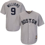 Wholesale Cheap Boston Red Sox #9 Ted Williams Majestic Cool Base Cooperstown Collection Player Jersey Gray