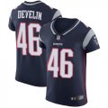 Wholesale Cheap Nike Patriots #46 James Develin Navy Blue Team Color Men's Stitched NFL Vapor Untouchable Elite Jersey