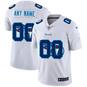 Wholesale Cheap Tennessee Titans Custom White Men\'s Nike Team Logo Dual Overlap Limited NFL Jersey