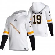 Wholesale Cheap Pittsburgh Penguins #19 Jared Mccann Adidas Reverse Retro Pullover Hoodie White