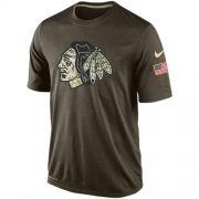 Wholesale Cheap Men's Chicago Blackhawks Salute To Service Nike Dri-FIT T-Shirt