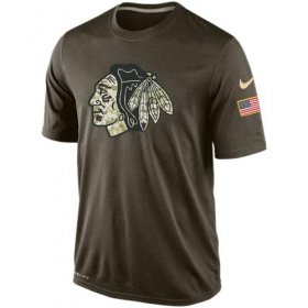 Wholesale Cheap Men\'s Chicago Blackhawks Salute To Service Nike Dri-FIT T-Shirt