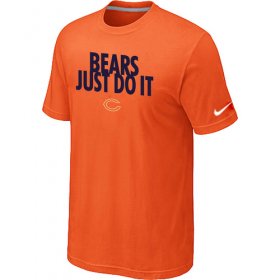 Wholesale Cheap Nike Chicago Bears Just Do It Orange T-Shirt