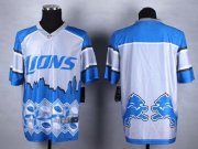 Wholesale Cheap Nike Lions Blank Blue Men's Stitched NFL Elite Noble Fashion Jersey