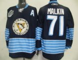 Wholesale Cheap Penguins #71 Evgeni Malkin Stitched Dark Blue 2011 Winter Classic Vintage NHL Jersey