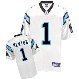 Wholesale Cheap Panthers #1 Cam Newton White Stitched NFL Jersey