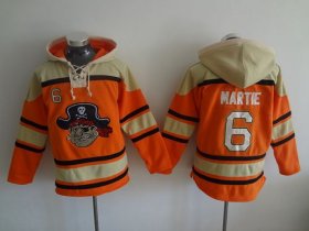Wholesale Cheap Pirates #6 Starling Marte Orange Sawyer Hooded Sweatshirt MLB Hoodie
