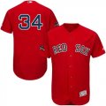 Wholesale Cheap Red Sox #34 David Ortiz Red Flexbase Authentic Collection 2018 World Series Stitched MLB Jersey