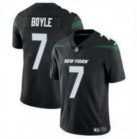 Cheap Men\'s New York Jets #7 Tim Boyle Black Vapor Untouchable Limited Stitched Jersey