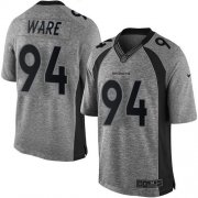 Wholesale Cheap Nike Broncos #94 DeMarcus Ware Gray Men's Stitched NFL Limited Gridiron Gray Jersey