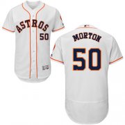 Wholesale Cheap Astros #50 Charlie Morton White Flexbase Authentic Collection Stitched MLB Jersey