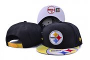 Wholesale Cheap Steelers Fresh Logo Black Adjustable Hat SF