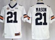 Wholesale Cheap Auburn Tigers #21 Tre Mason White Jersey