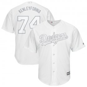 Wholesale Cheap Los Angeles Dodgers #74 Kenley Jansen Kenleyfornia Majestic 2019 Players\' Weekend Cool Base Player Jersey White