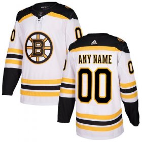 Wholesale Cheap Men\'s Adidas Bruins Personalized Authentic White Road NHL Jersey