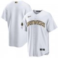 Wholesale Cheap Men's Milwaukee Brewers Blank White 2022 All-Star Cool Base Stitched Baseball Jersey
