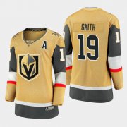 Cheap Vegas Golden Knights #19 Reilly Smith Women 2020-21 Player Alternate Stitched NHL Jersey Gold