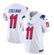 Wholesale Cheap Men's New England Patriots #11 Julian Edelman White 2023 F.U.S.E. Vapor Limited Football Stitched Jersey