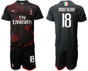 Wholesale Cheap AC Milan #18 Montolivo Third Soccer Club Jersey