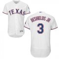 Wholesale Cheap Rangers #3 Delino DeShields Jr. White Flexbase Authentic Collection Stitched MLB Jersey