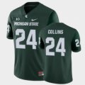 Wholesale Cheap Men Michigan State Spartans #24 Elijah Collins College Football Green Game Jersey