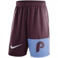 Wholesale Cheap Men's Philadelphia Phillies Nike Maroon Cooperstown Collection Dry Fly Shorts