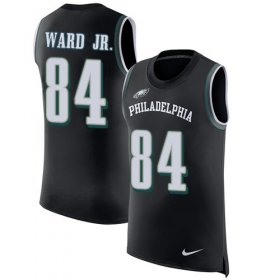 Wholesale Cheap Nike Eagles #84 Greg Ward Jr. Black Alternate Men\'s Stitched NFL Limited Rush Tank Top Jersey