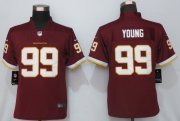 Wholesale Cheap Women's Washington Redskins #99 Chase Young Burgundy Red NEW 2020 Vapor Untouchable Stitched NFL Nike Limited Jersey
