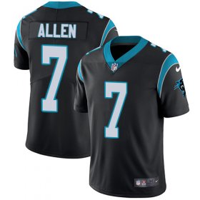 Wholesale Cheap Nike Panthers #7 Kyle Allen Black Team Color Men\'s Stitched NFL Vapor Untouchable Limited Jersey