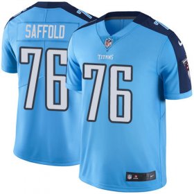 Wholesale Cheap Nike Titans #76 Rodger Saffold Light Blue Men\'s Stitched NFL Limited Rush Jersey