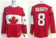 Wholesale Cheap Olympic 2014 CA. #8 Drew Doughty Red Stitched NHL Jersey