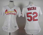 Wholesale Cheap Cardinals #52 Michael Wacha White Home Women's Stitched MLB Jersey