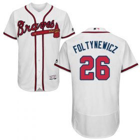 Wholesale Cheap Braves #26 Mike Foltynewicz White Flexbase Authentic Collection Stitched MLB Jersey