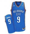 Wholesale Cheap Oklahoma City Thunder #9 Serge Ibaka Blue Swingman Jersey