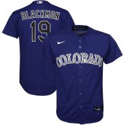 Wholesale Cheap Colorado Rockies #19 Charlie Blackmon Nike Youth Alternate 2020 MLB Player Jersey Purple