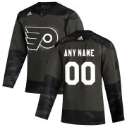 Wholesale Cheap Philadelphia Flyers Adidas 2019 Veterans Day Authentic Custom Practice NHL Jersey Camo