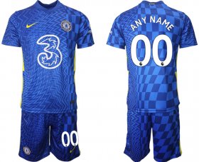 Wholesale Cheap Men 2021-2022 Club Chelsea FC home blue customized Nike Soccer Jerseys