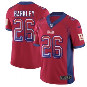 Wholesale Cheap Nike Giants #26 Saquon Barkley Red Alternate Men\'s Stitched NFL Limited Rush Drift Fashion Jersey