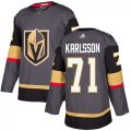 Wholesale Cheap Adidas Golden Knights #71 William Karlsson Grey Home Authentic Stitched Youth NHL Jersey