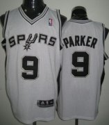 Wholesale Cheap San Antonio Spurs #9 Tony Parker White Swingman Jersey
