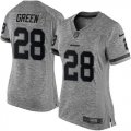 Wholesale Cheap Nike Redskins #28 Darrell Green Gray Women's Stitched NFL Limited Gridiron Gray Jersey