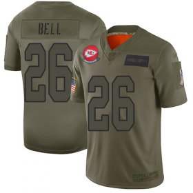 Wholesale Cheap Nike Chiefs #26 Le\'Veon Bell Camo Men\'s Stitched NFL Limited 2019 Salute To Service Jersey