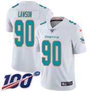 Wholesale Cheap Nike Dolphins #90 Shaq Lawson White Men's Stitched NFL 100th Season Vapor Untouchable Limited Jersey