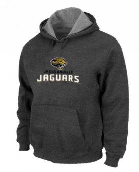 Wholesale Cheap Jacksonville Jaguars Authentic Logo Pullover Hoodie Dark Grey