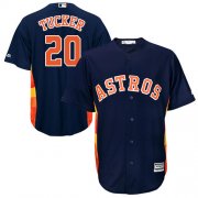 Wholesale Cheap Astros #20 Preston Tucker Navy Blue Cool Base Stitched Youth MLB Jersey
