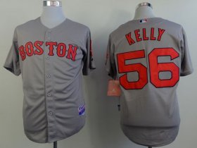 Wholesale Cheap Red Sox #56 Joe Kelly Grey Cool Base Stitched MLB Jersey