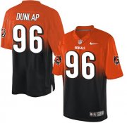 Wholesale Cheap Nike Bengals #96 Carlos Dunlap Orange/Black Men's Stitched NFL Elite Fadeaway Fashion Jersey