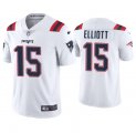 Wholesale Cheap Men's New England Patriots #15 Ezekiel Elliott White Vapor Untouchable Stitched Jersey