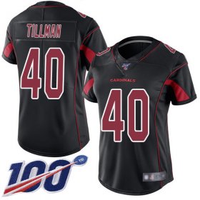 Wholesale Cheap Nike Cardinals #40 Pat Tillman Black Women\'s Stitched NFL Limited Rush 100th Season Jersey